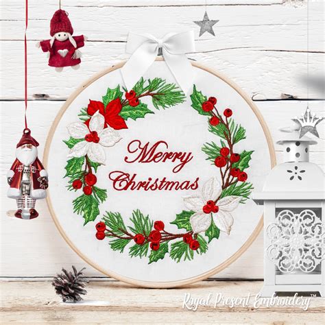 etsy christmas embroidery designs